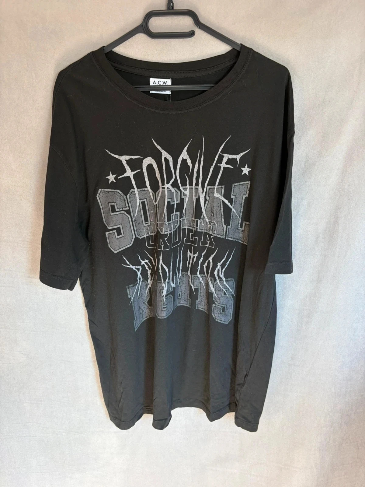 T shirt noir écriture